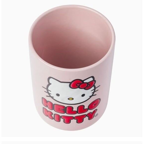 Sanrio Hello Kitty Ceramic Cookie Jar with Bamboo lid - Picture 3 of 3